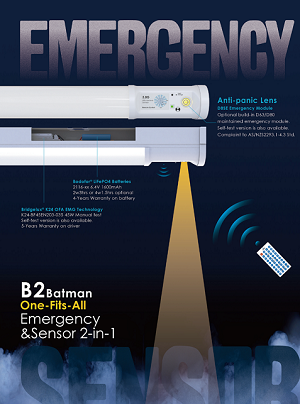 Fanxstar innovative nødlysløsning: Bridgelux K24 2-i-1 intelligent nødstrømforsyning med LED-driver